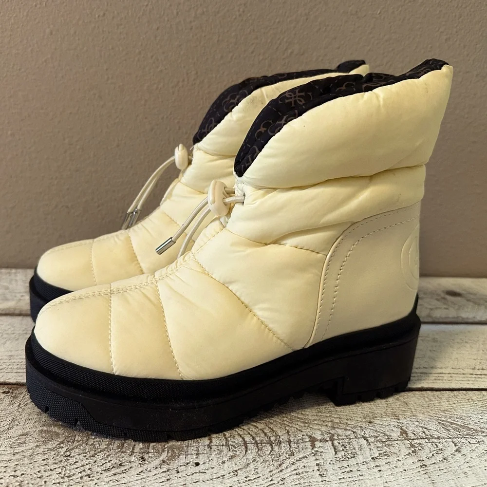 Guess Leeda2 Logo Winter Ankle Boots - NIB